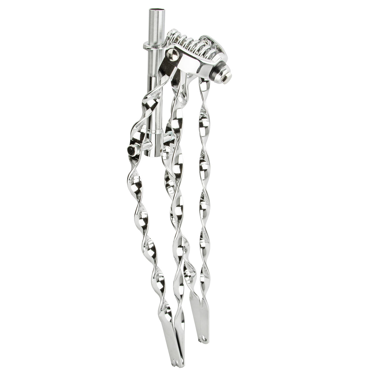 26 Lowrider Classic Flat Twisted Spring Fork 1 Inch Chrome.