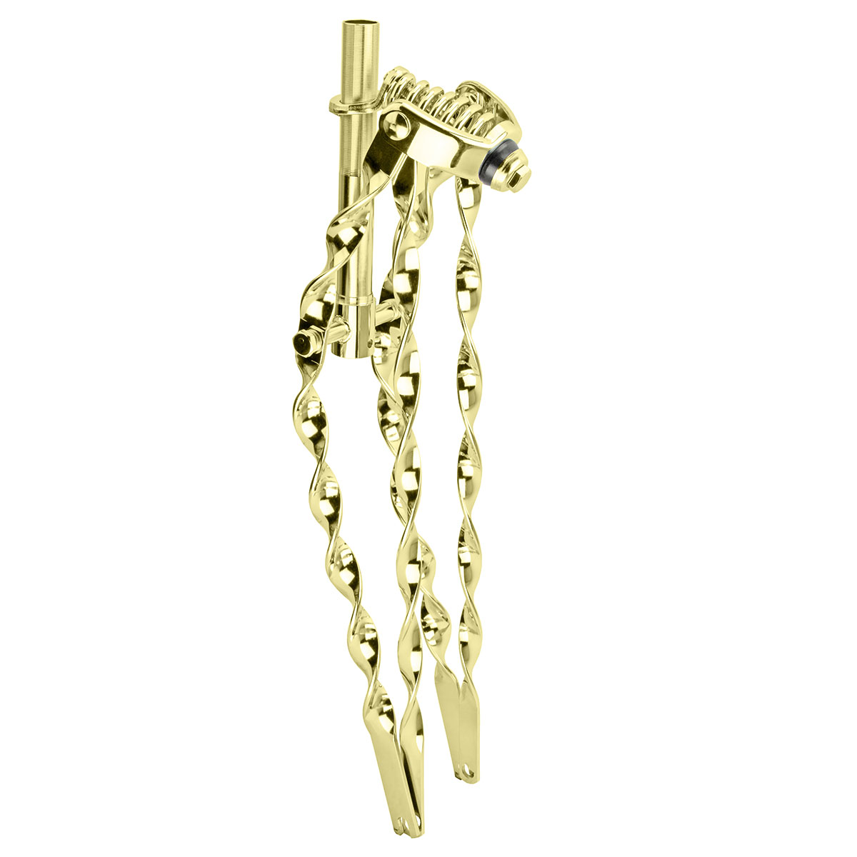 26 Lowrider Classic Flat Twisted Spring Fork 1 Inch Gold.