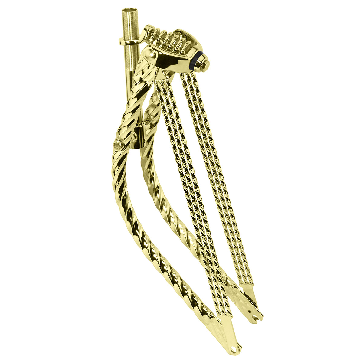 26 Lowrider Bent Triple Square Twisted Spring Fork 1 Inch...