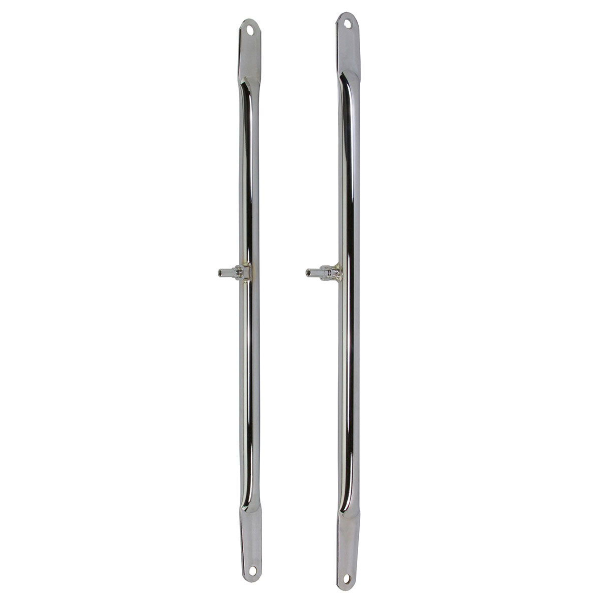 26 Round Spring Fork Bars W/Pivot Chrome.