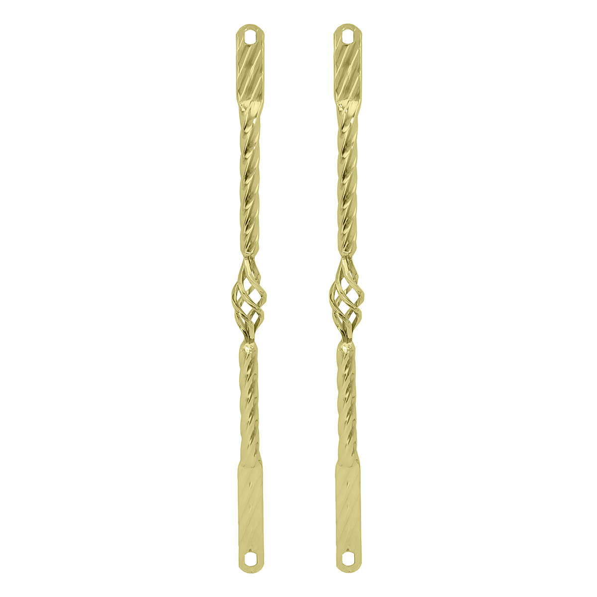 20 Cage Twisted Spring Fork Bars Gold.