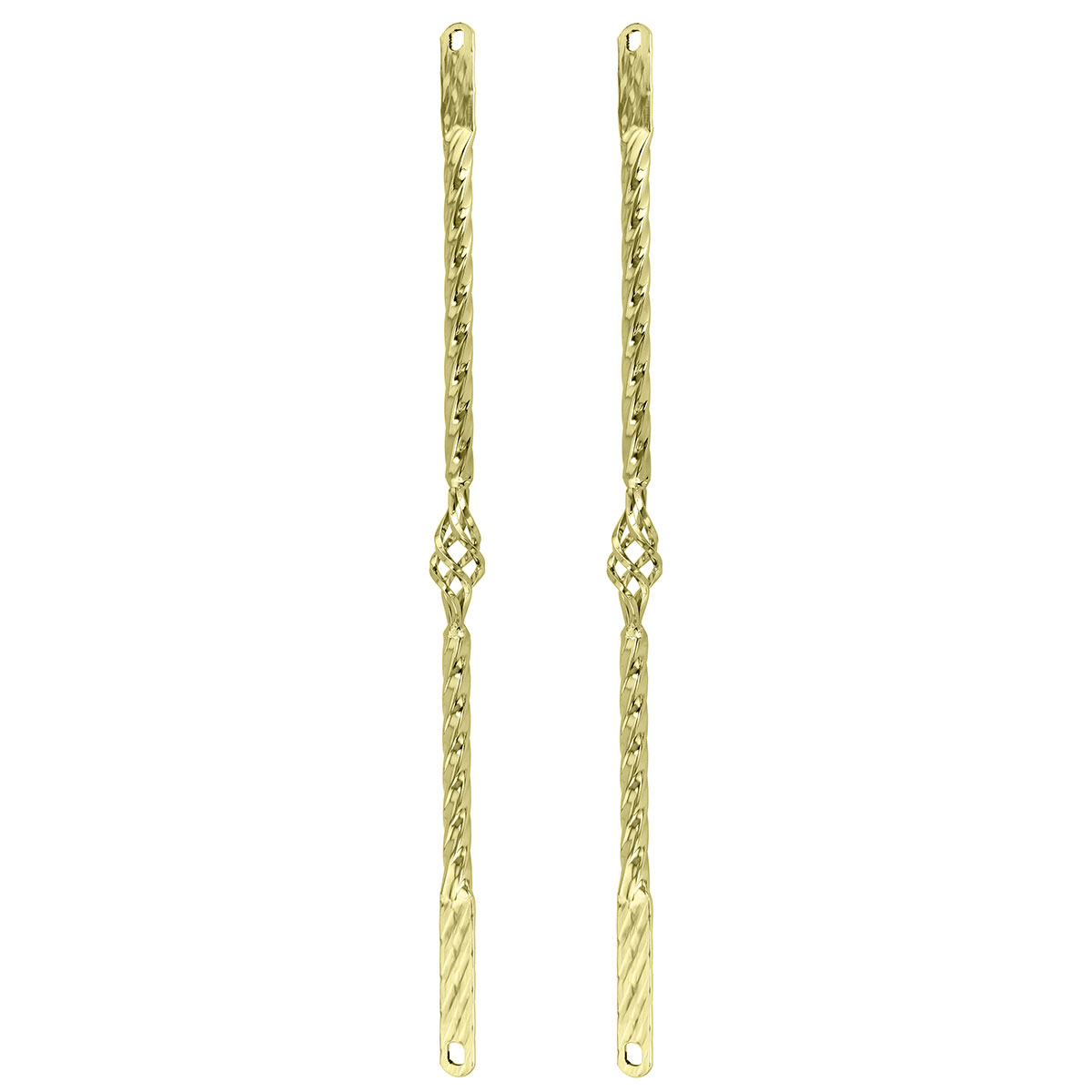 26 Cage Twisted Spring Fork Bars Gold.