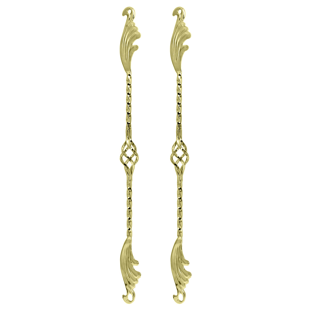 26 Cage Wing Twisted Spring Fork Bars Gold.