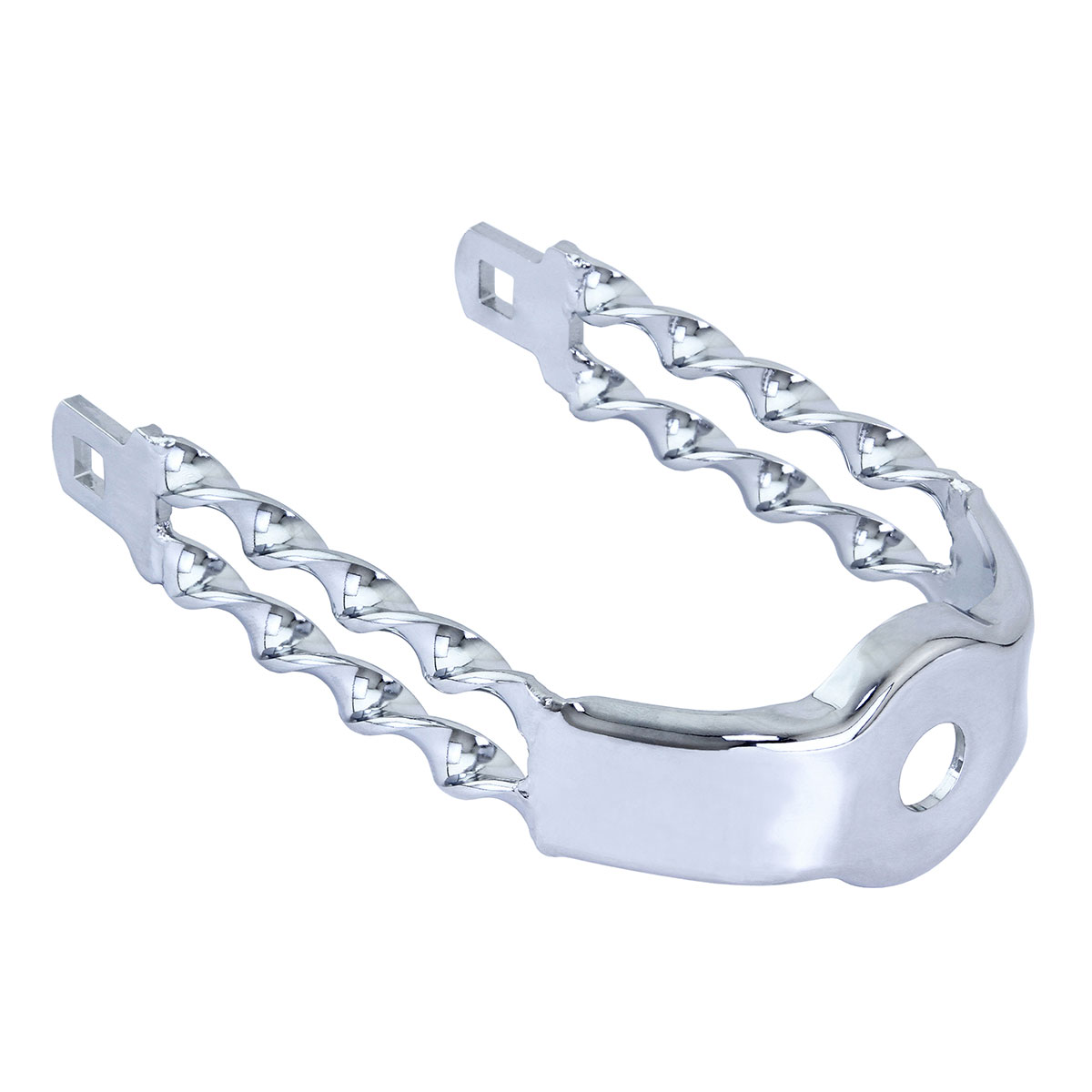 Spring Fork Double Flat Twisted Crown Chrome.