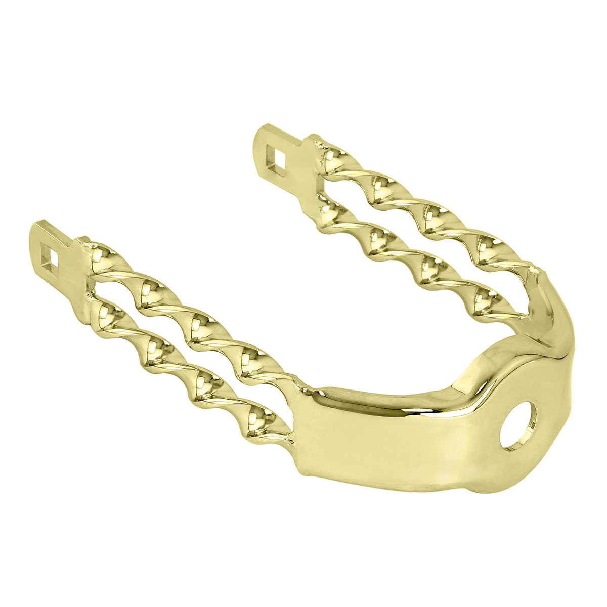 Spring Fork Double Flat Twisted Crown Gold.