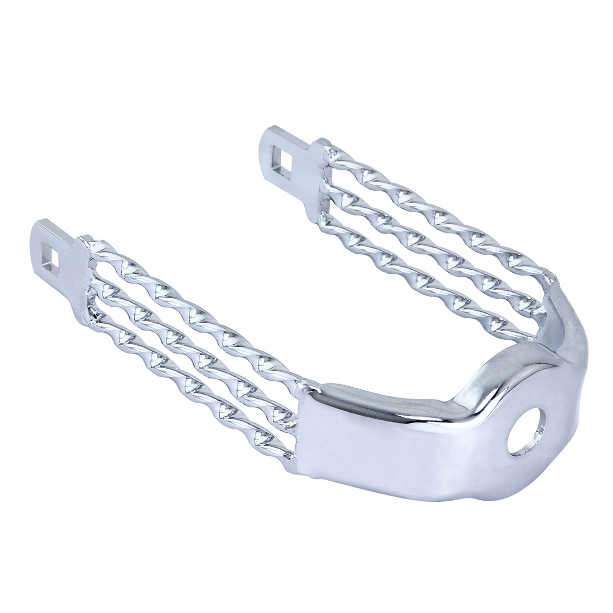 Spring Fork Triple Flat Twisted Crown Chrome.