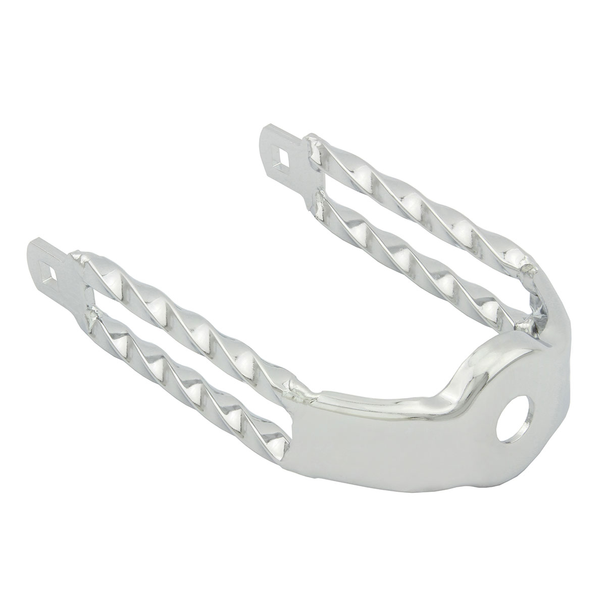 Spring Fork Double Square Twisted Crown Chrome.