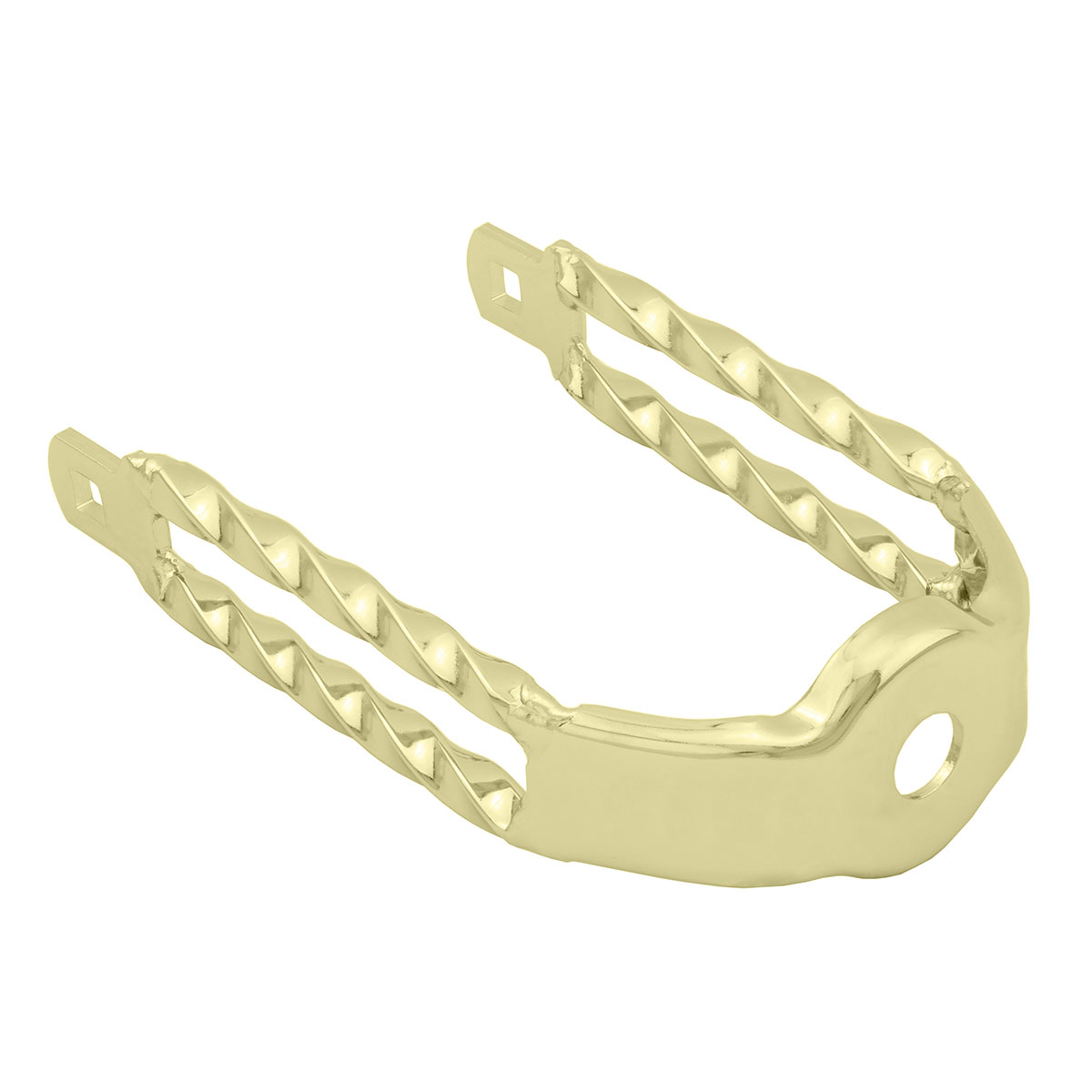 Spring Fork Double Square Twisted Crown Gold.