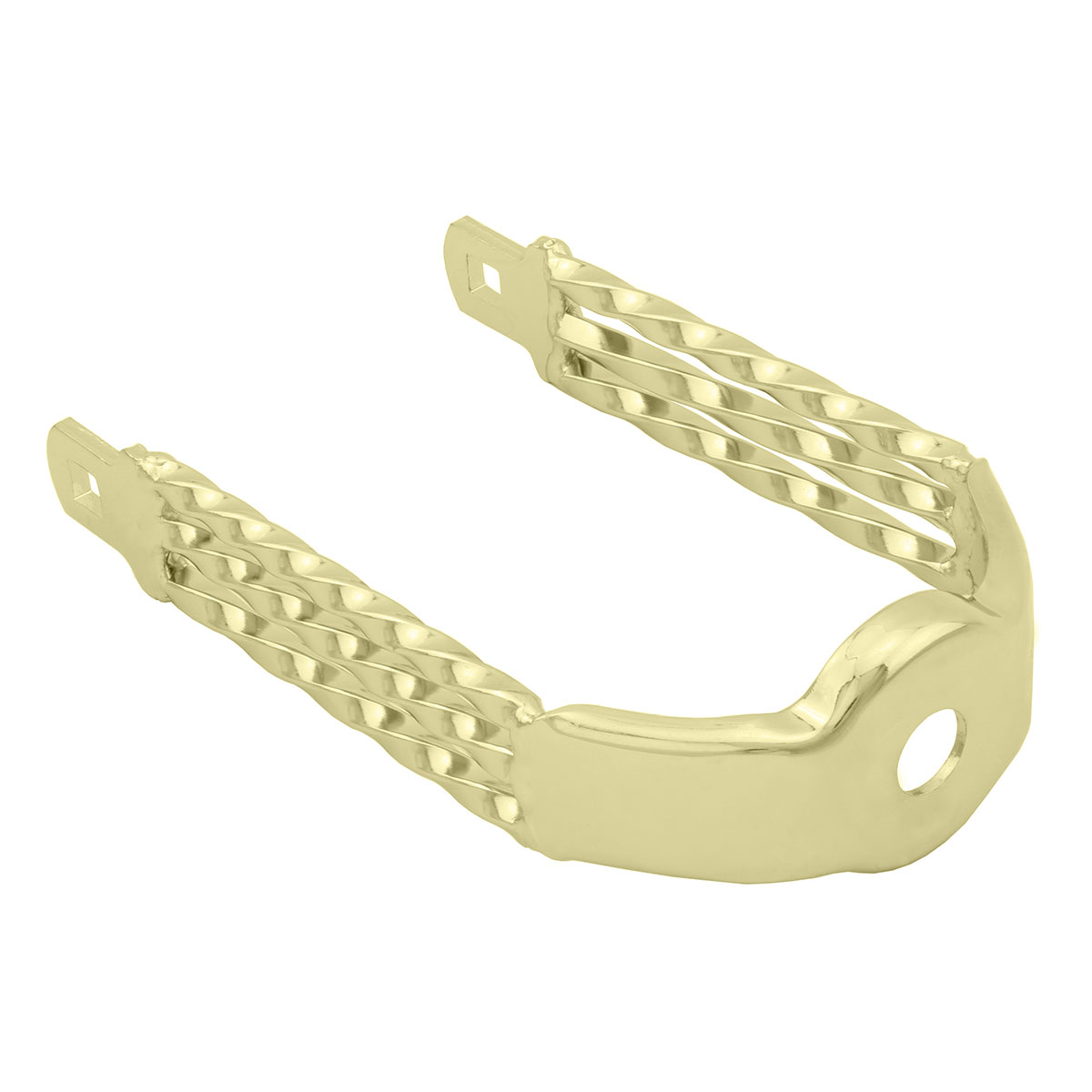 Spring Fork Triple Square Twisted Crown Gold.