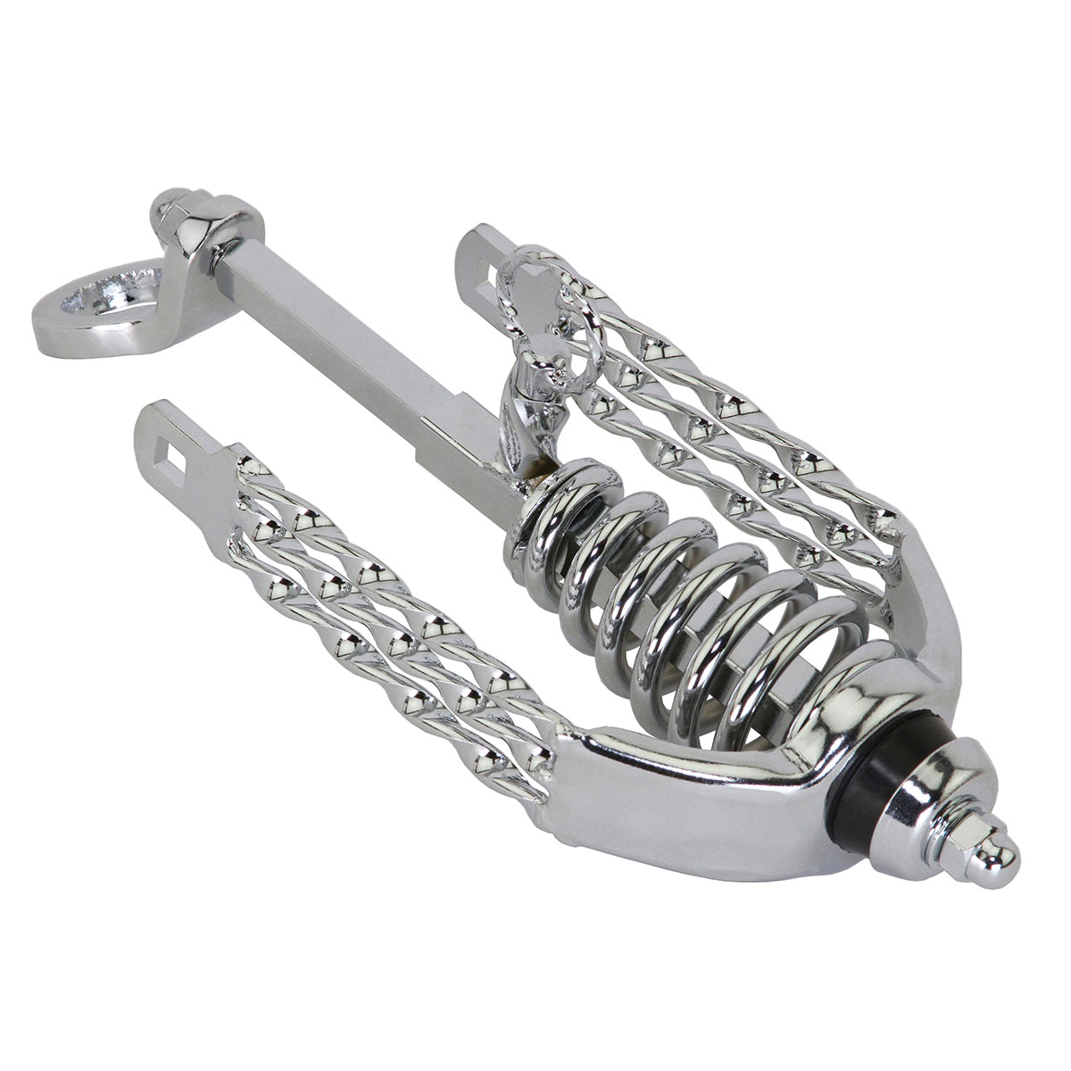 Spring Fork Slammer W/Triple Flat Twisted Crown Chrome.