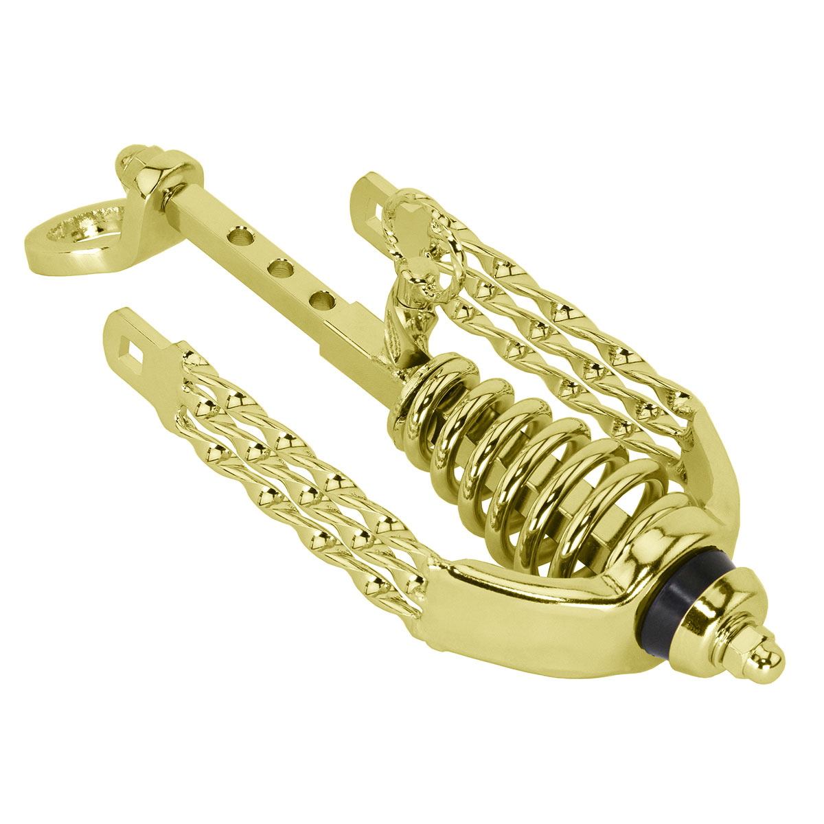 Spring Fork Slammer W/Triple Flat Twisted Crown Gold.