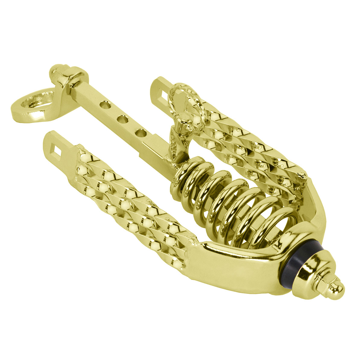 Spring Fork Slammer W/Triple Square Twisted Crown Gold.