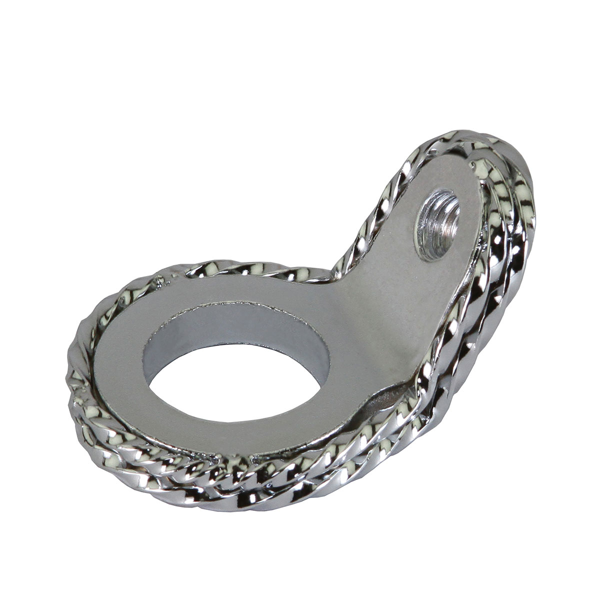 Spring Fork Twisted Ring 1 Inch 45 Degrees Chrome.