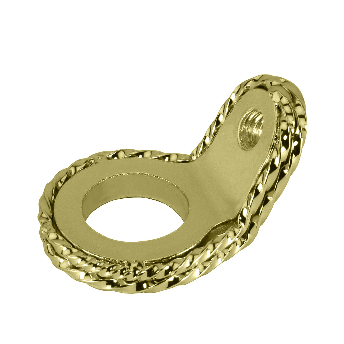 Spring Fork Twisted Ring 1 Inch 45 Degrees Gold.