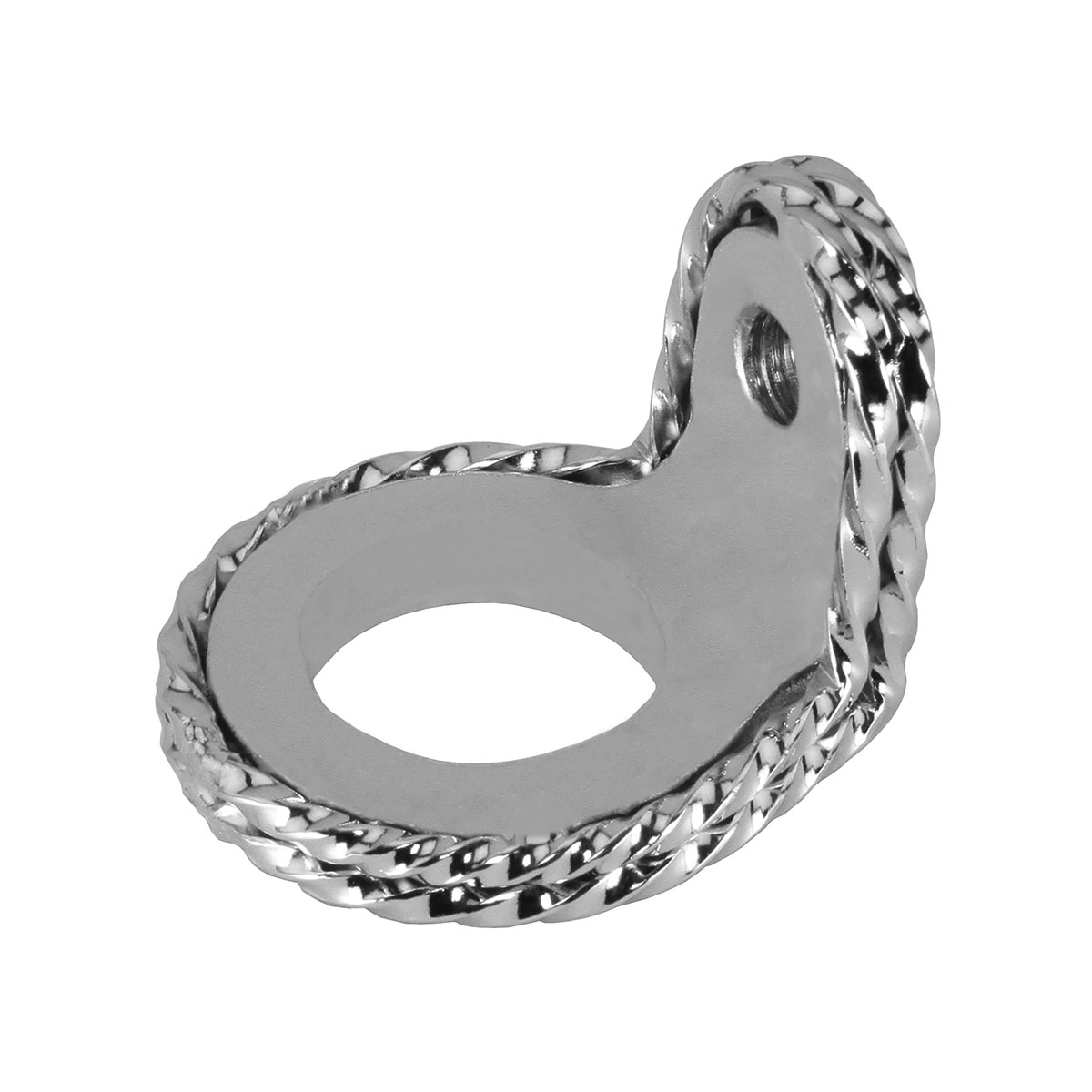 Spring Fork Twisted Ring 1 Inch 90 Degrees Chrome.