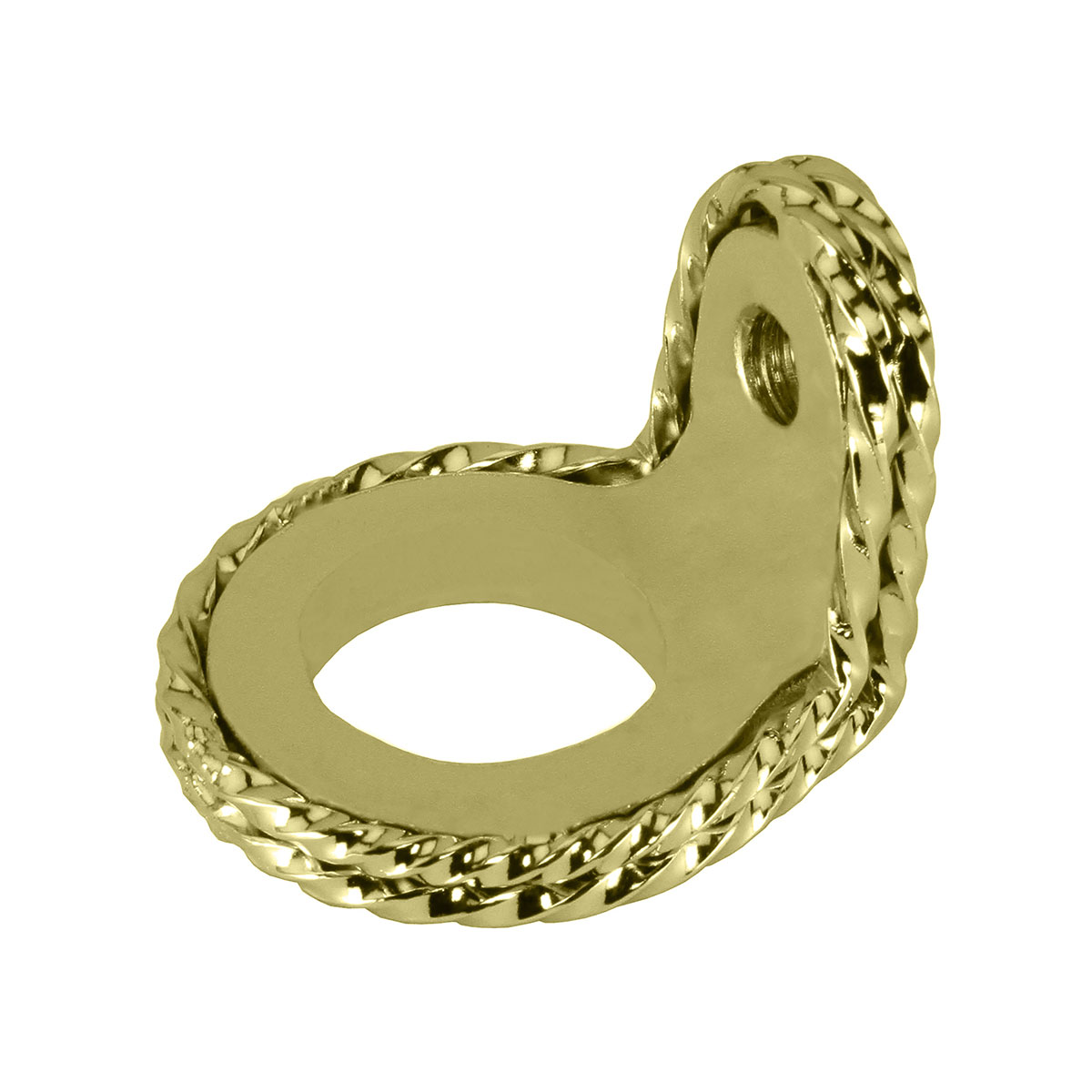 Spring Fork Twisted Ring 1 Inch 90 Degrees Gold.