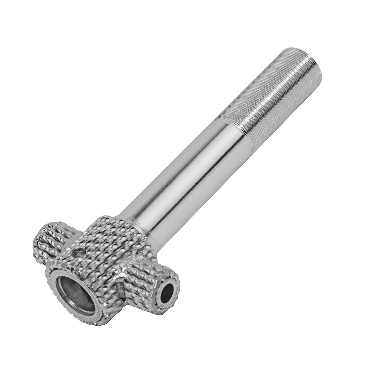 Twisted Spring Fork Steering Tube 22.2 5 1/2 Chrome.