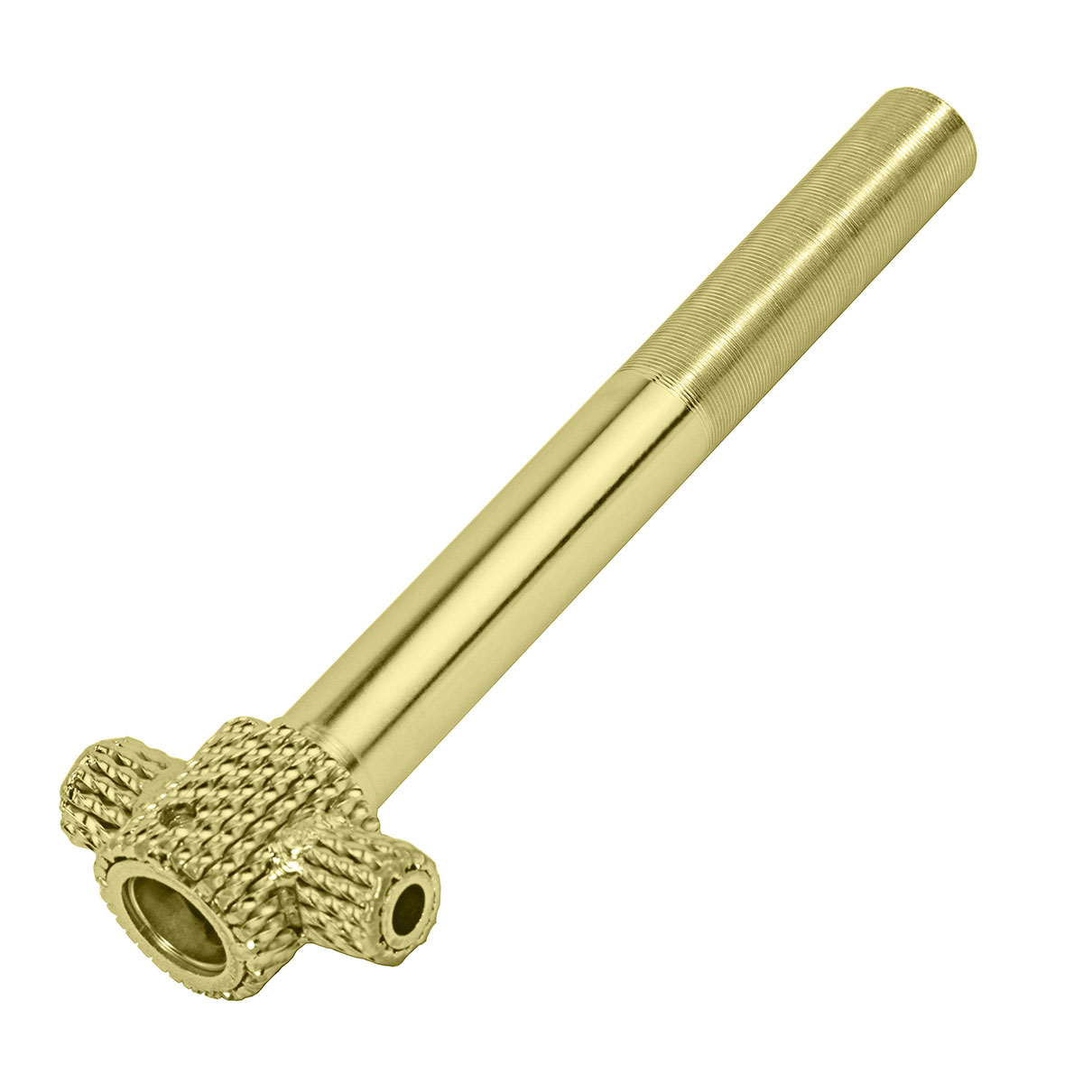 Twisted Spring Fork Steering Tube 22.2 8 1/2 Gold.