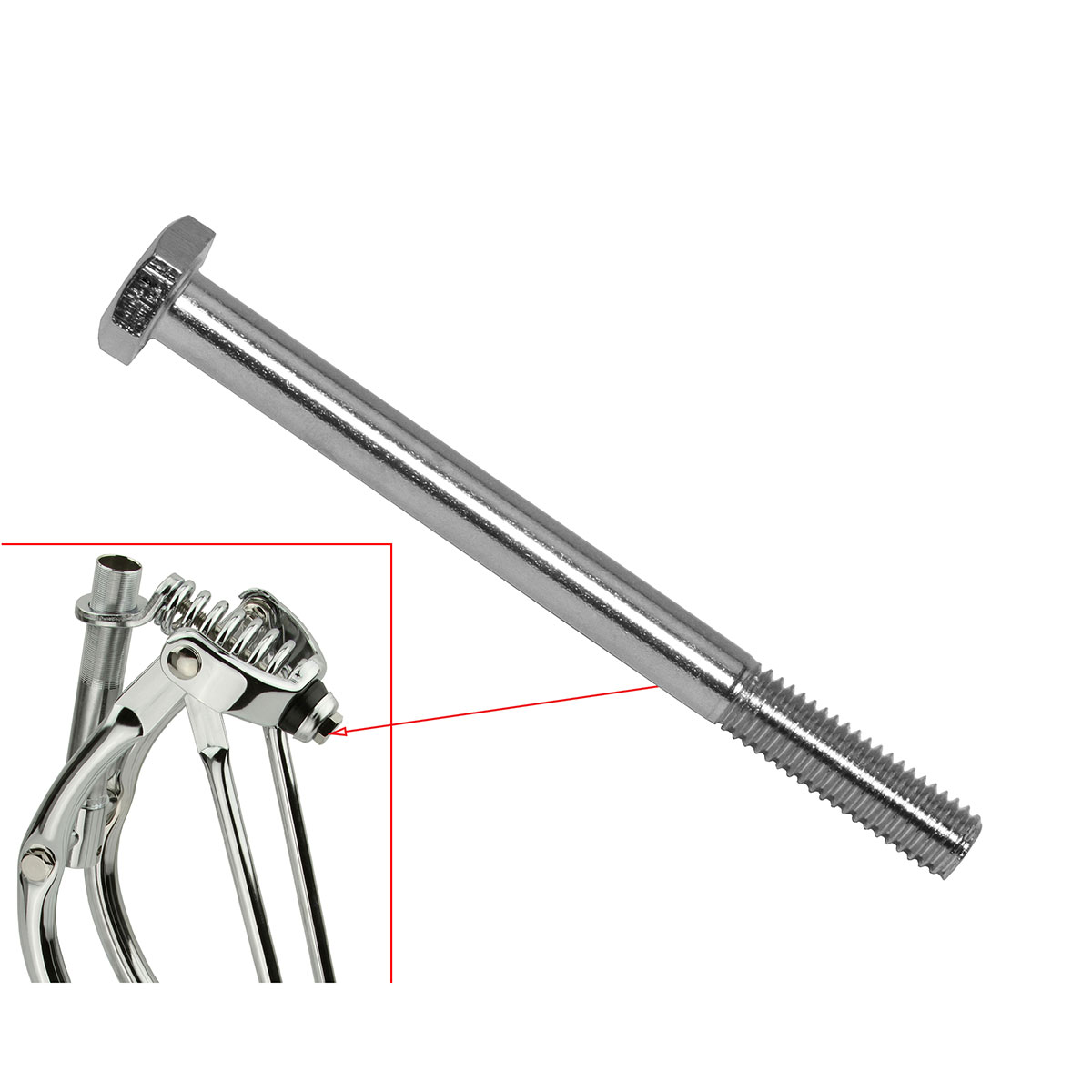 Center Spring Bolt Chrome.