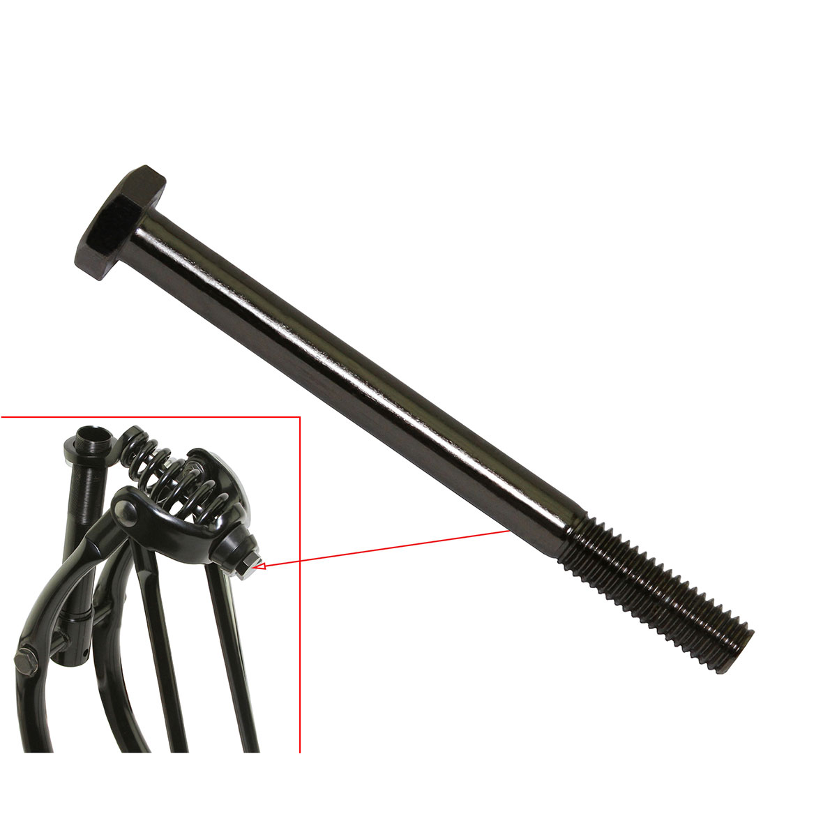 Center Spring Bolt Black.