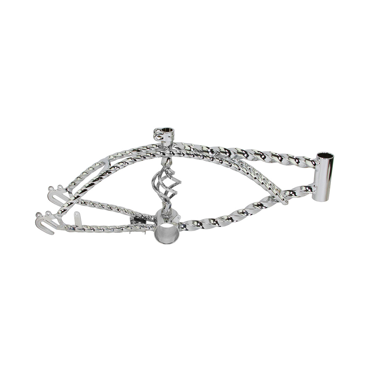 12 Cage Twisted Lowrider Frame Chrome.