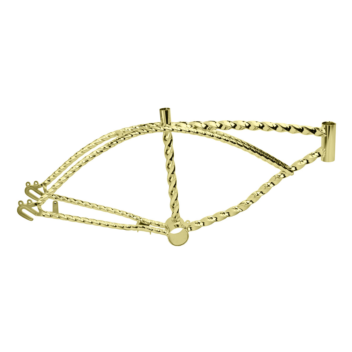 20 Twisted Lowrider Frame Gold.