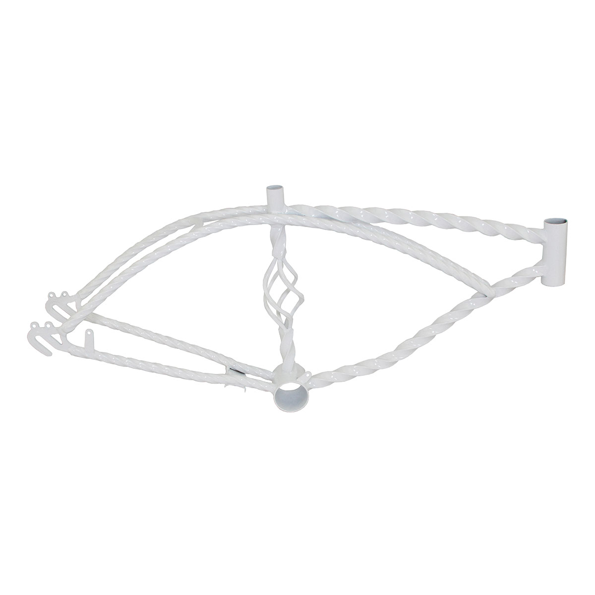 20 Cage Twisted Lowrider Frame White.