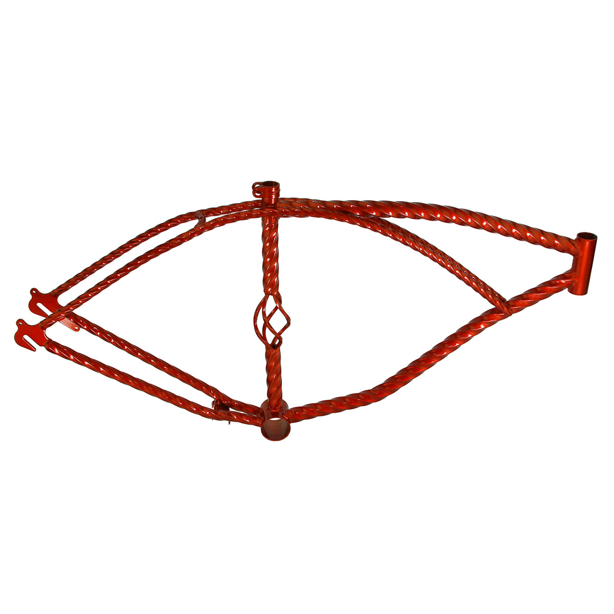 26 Cage Twisted Lowrider Frame Metallic/Orange.