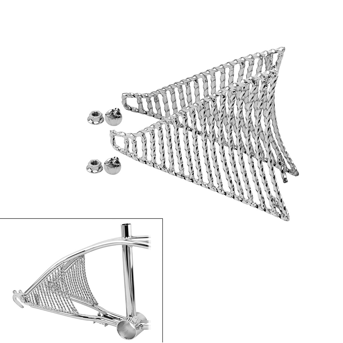 16 Twisted Frame Bottom-Insert Chrome.