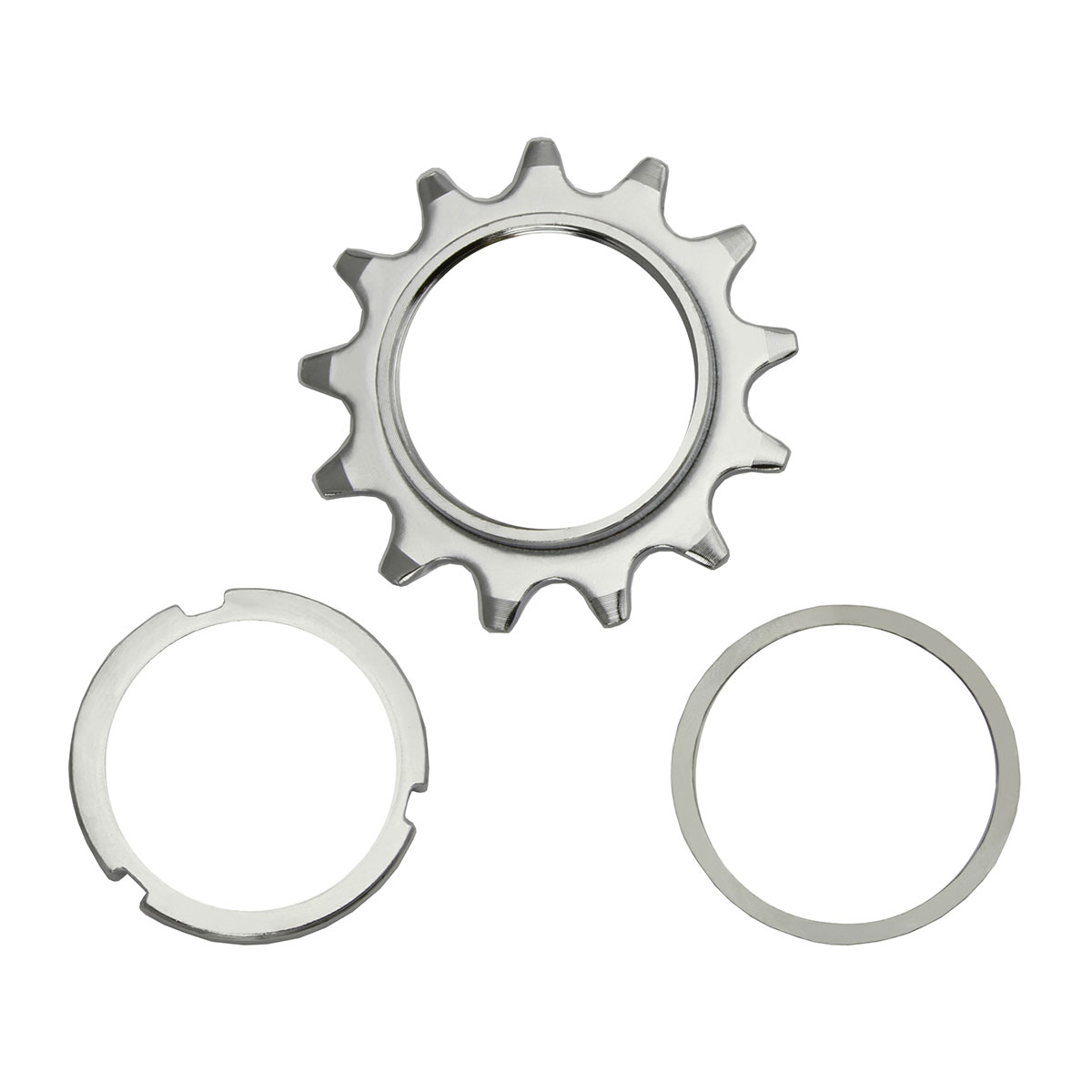 Steel Cog Track Fix 13T x 1/8 Chrome.