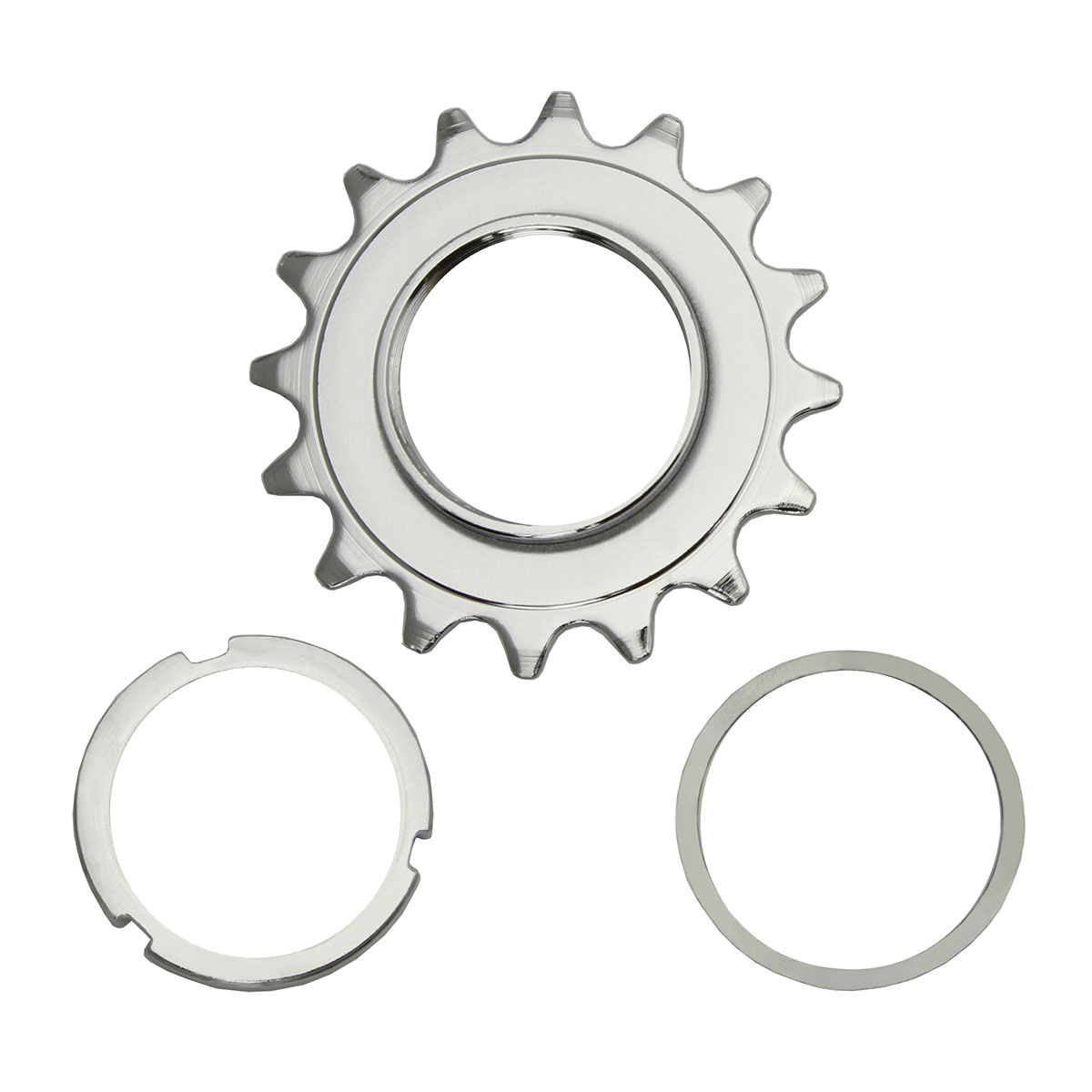 Steel Cog Track Fix 16T x 3/32 Chrome.