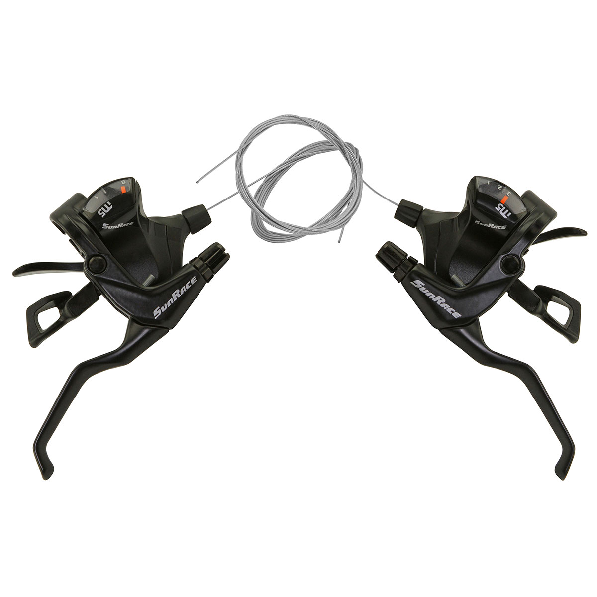 V Brake Trigger Shifter R&L 3x8 Speed STM-503 Black Sun...