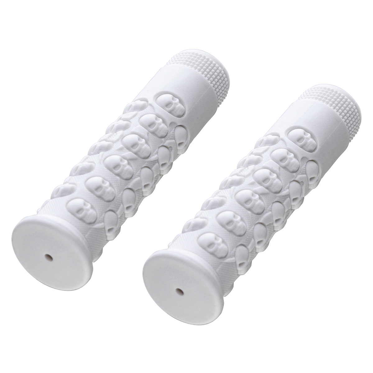 Skull Grips 7/8 long 116mm Kraton Rubber White.