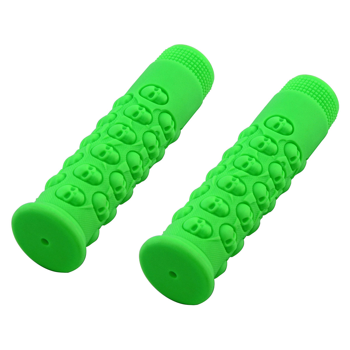 Skull Grips 7/8 long 116mm Kraton Rubber Green.