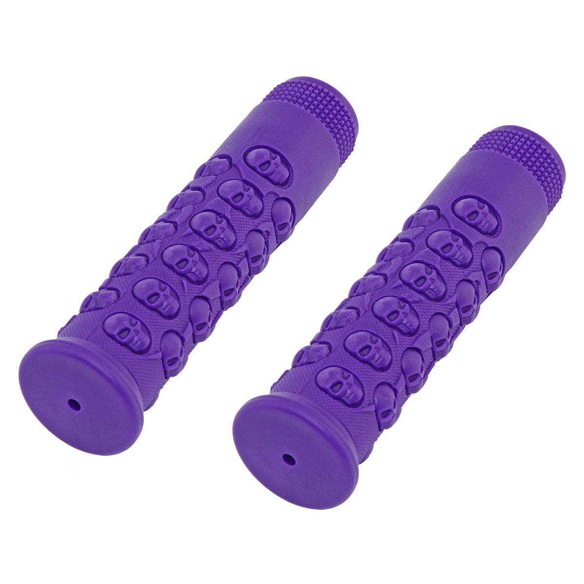 Skull Grips 7/8 long 116mm Kraton Rubber Purple.