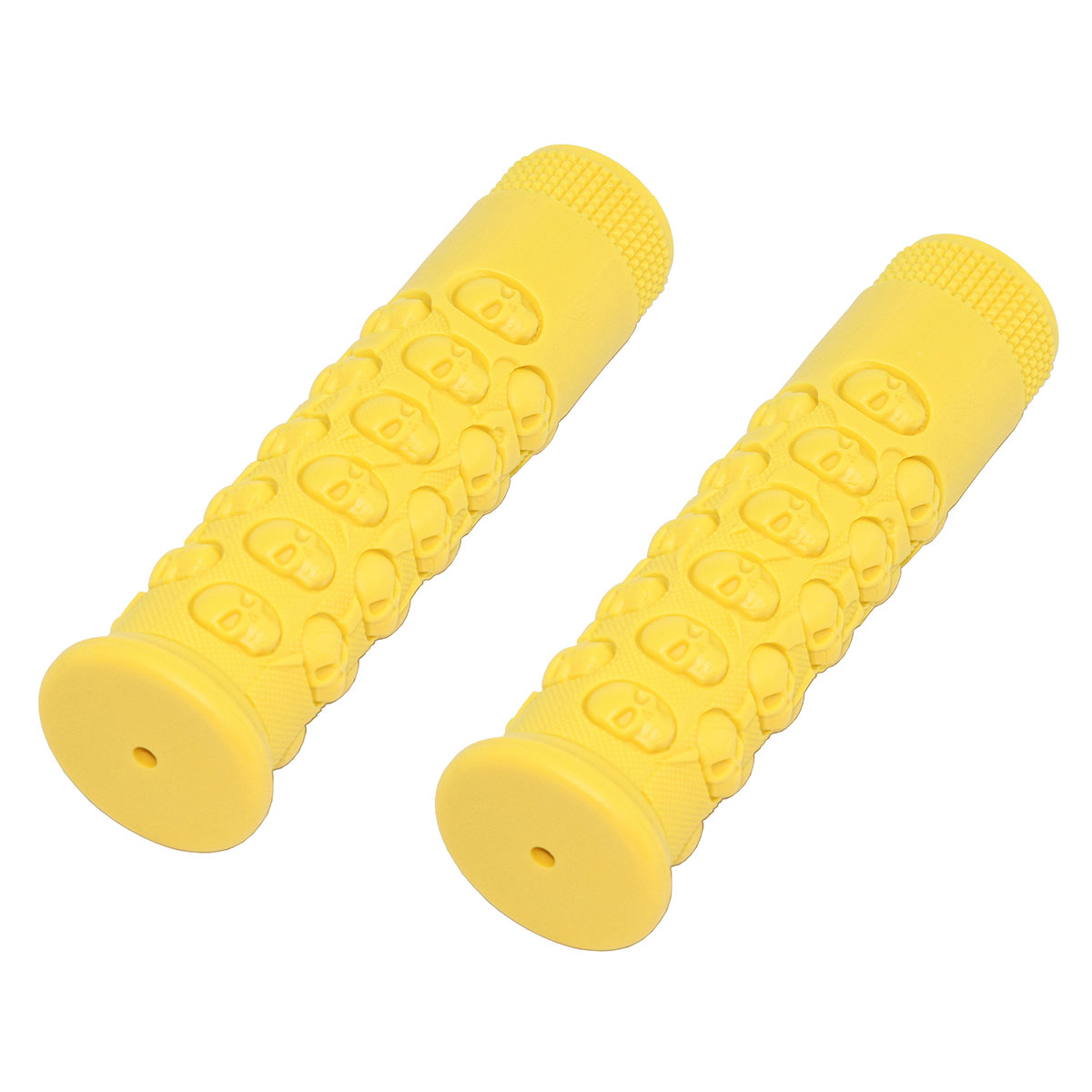Skull Grips 7/8 long 116mm Kraton Rubber Yellow.