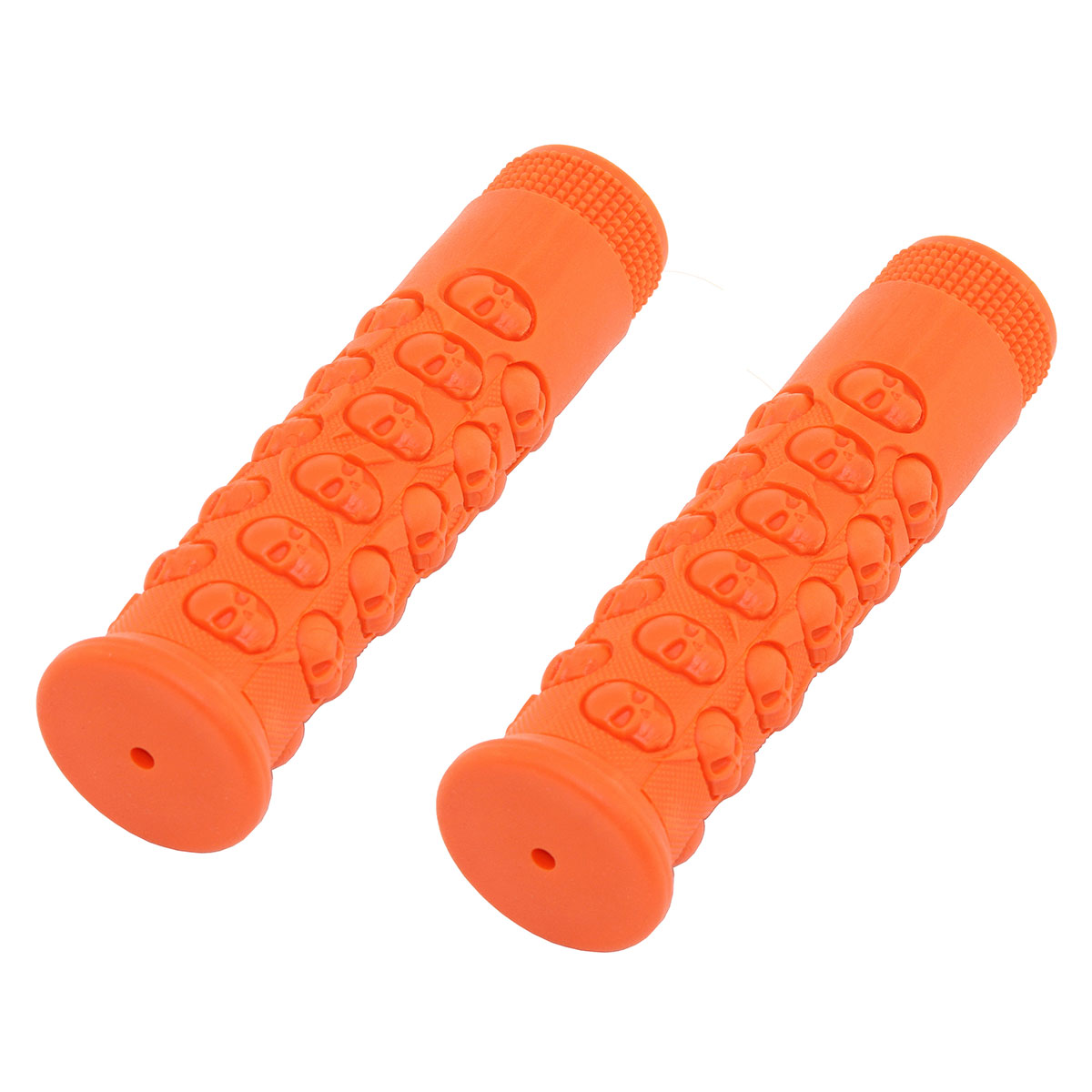 Skull Grips 7/8 long 116mm Kraton Rubber Orange.