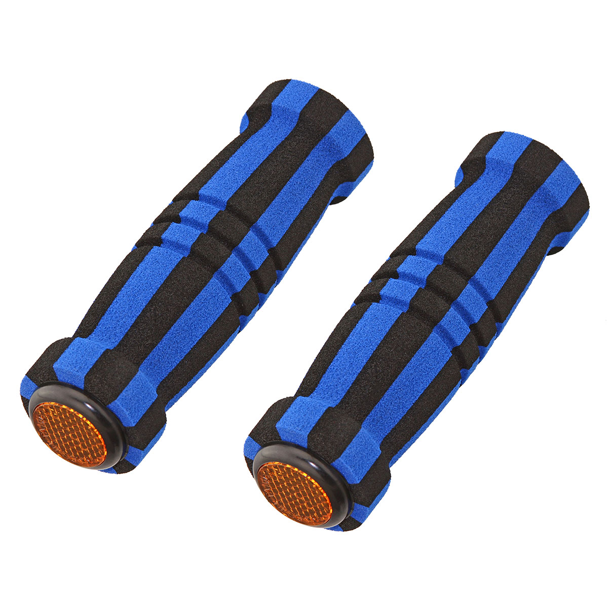Foam Grips 7/8 long 127mm Black/Blue.