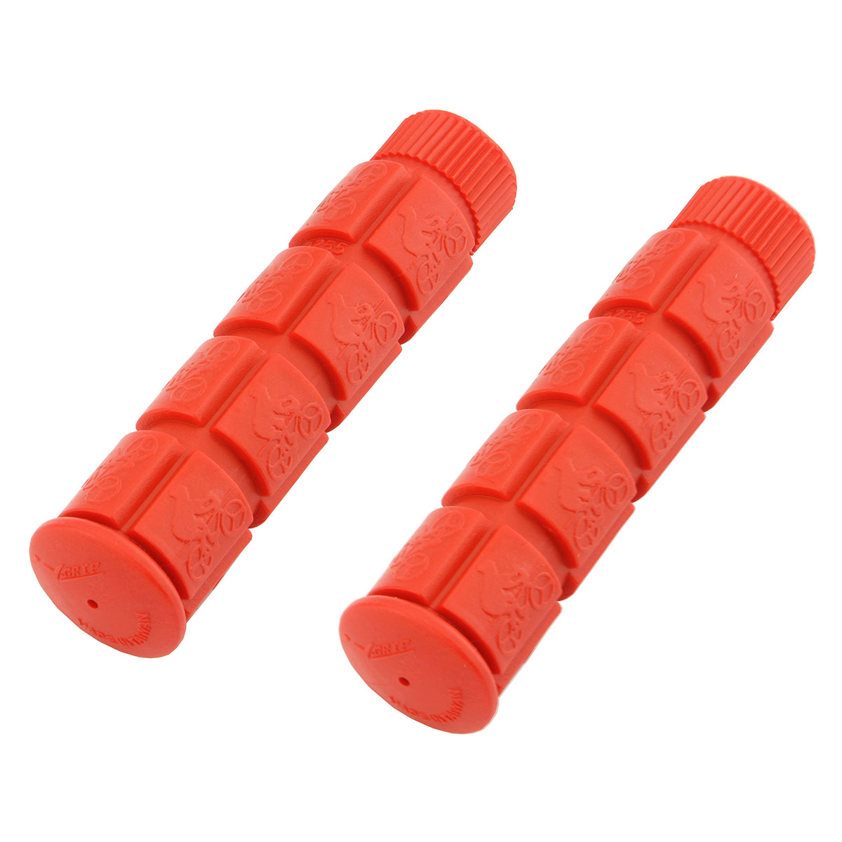 BLock Grips 7/8 long 120mm Red.