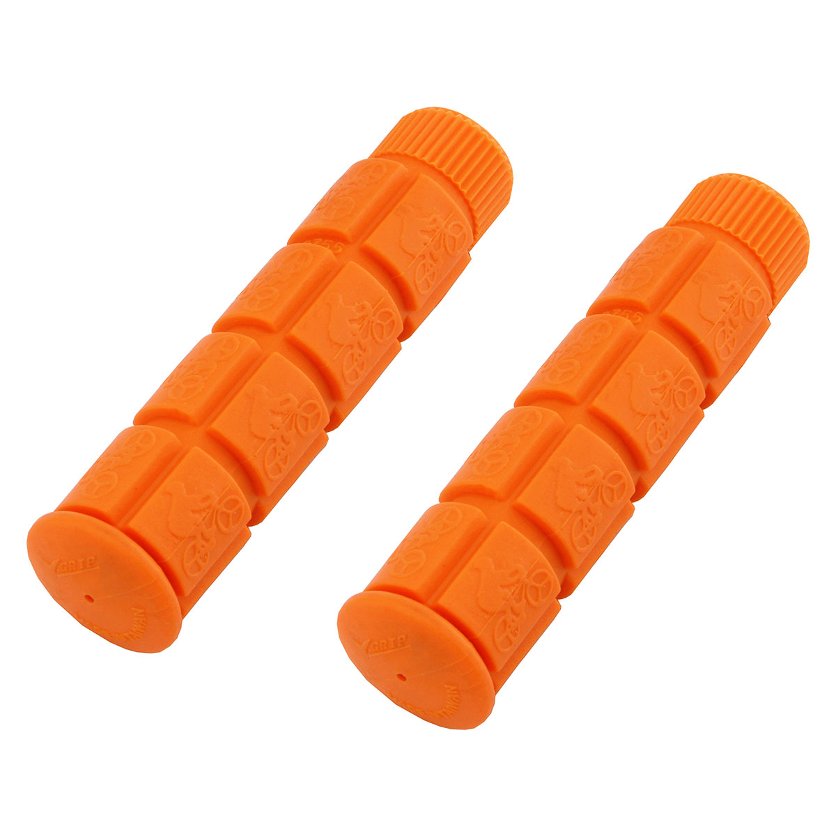 BLock Grips 7/8 long 120mm Orange.