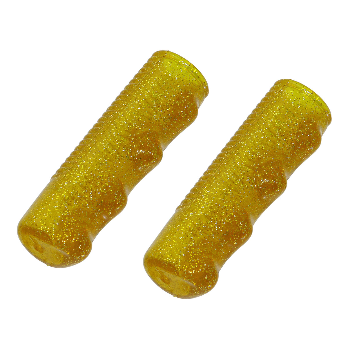 Lowrider Grips 7/8 long 95mm Sparkle/Gold.
