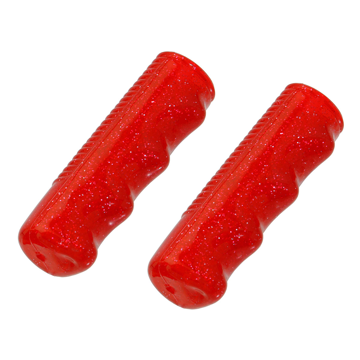 Lowrider Grips 7/8 long 95mm Sparkle/Red.