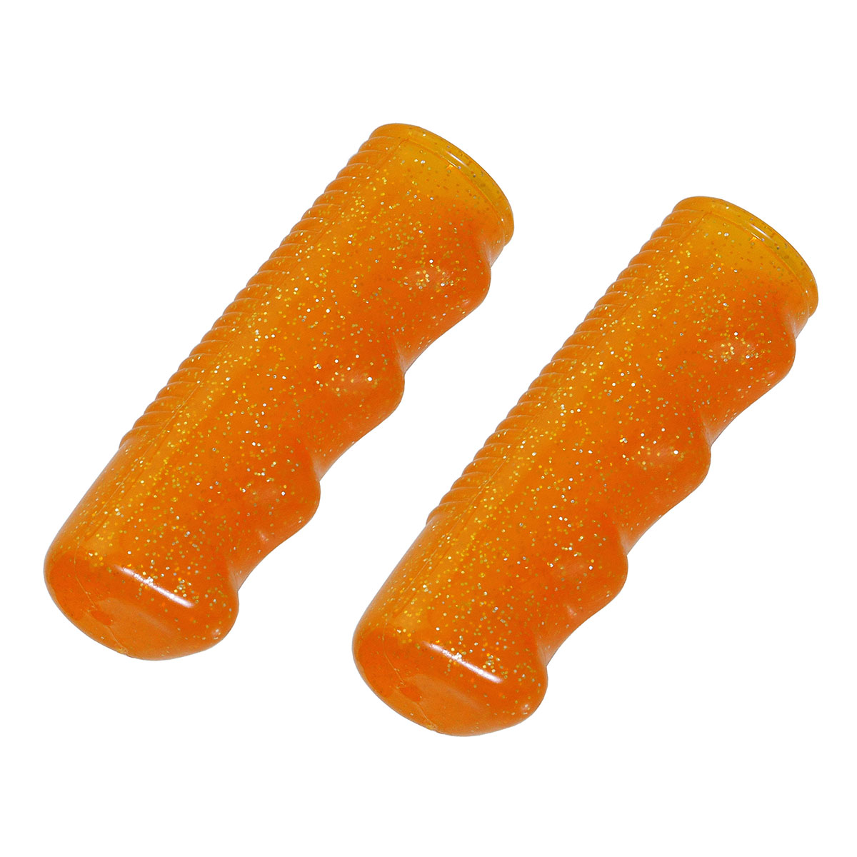 Lowrider Grips 7/8 long 95mm Sparkle/Orange.