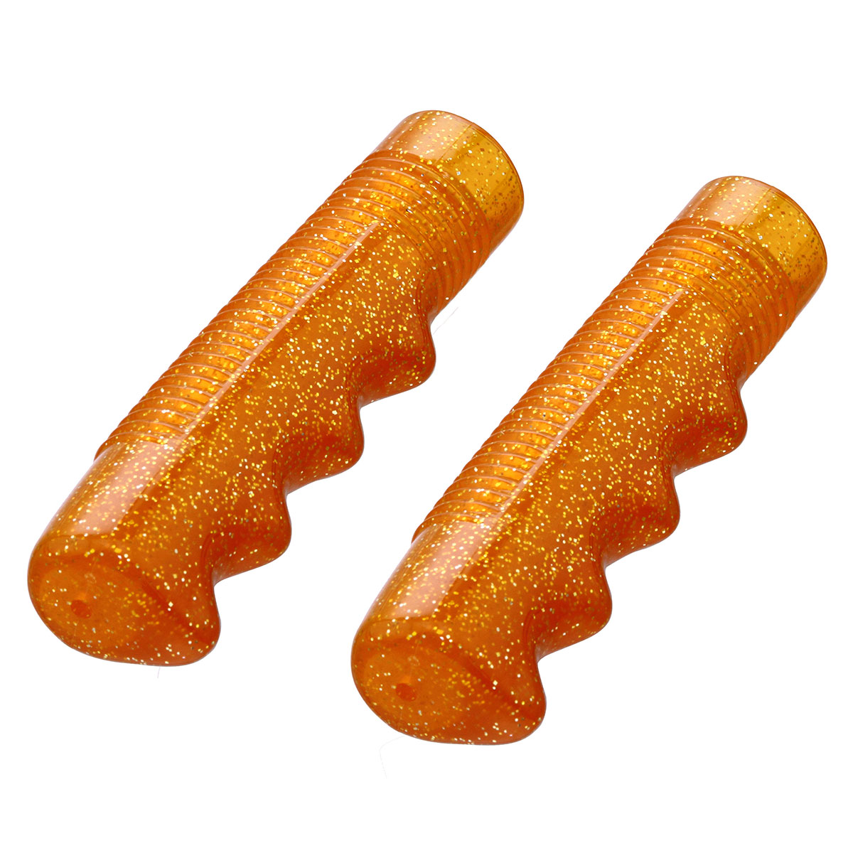 Lowrider Grips 7/8 long 115mm Sparkle/Orange.