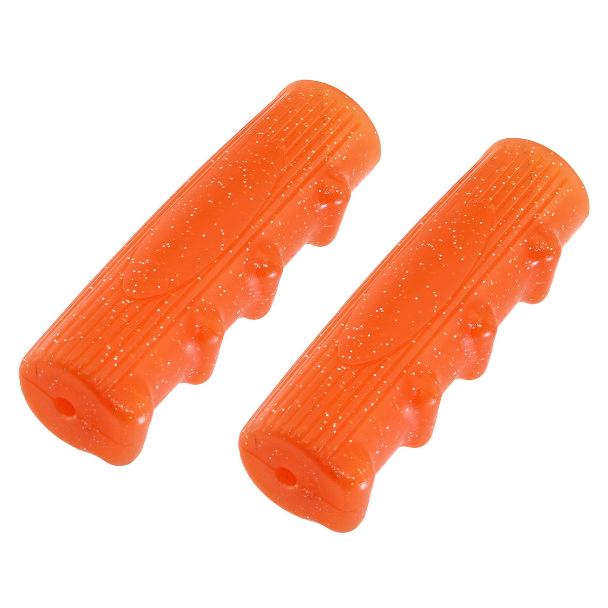Grips 7/8 long 116mm Kraton Rubber 0214 Sparkle/Orange.