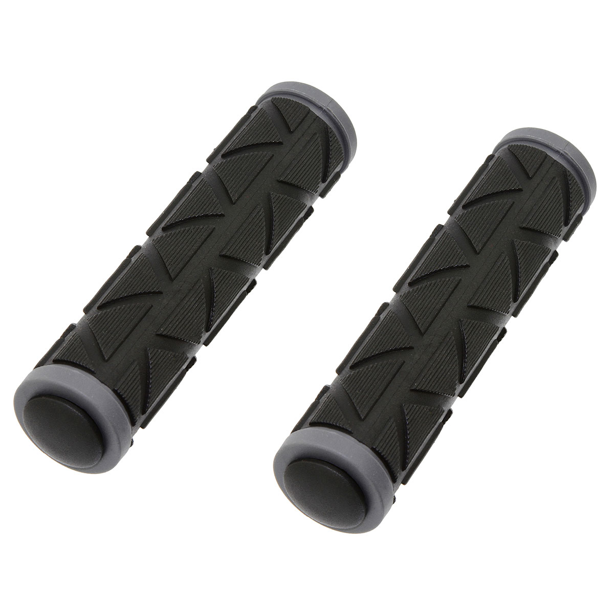 M.T.B Grips 7/8 long 122mm Triangle Black/Grey.