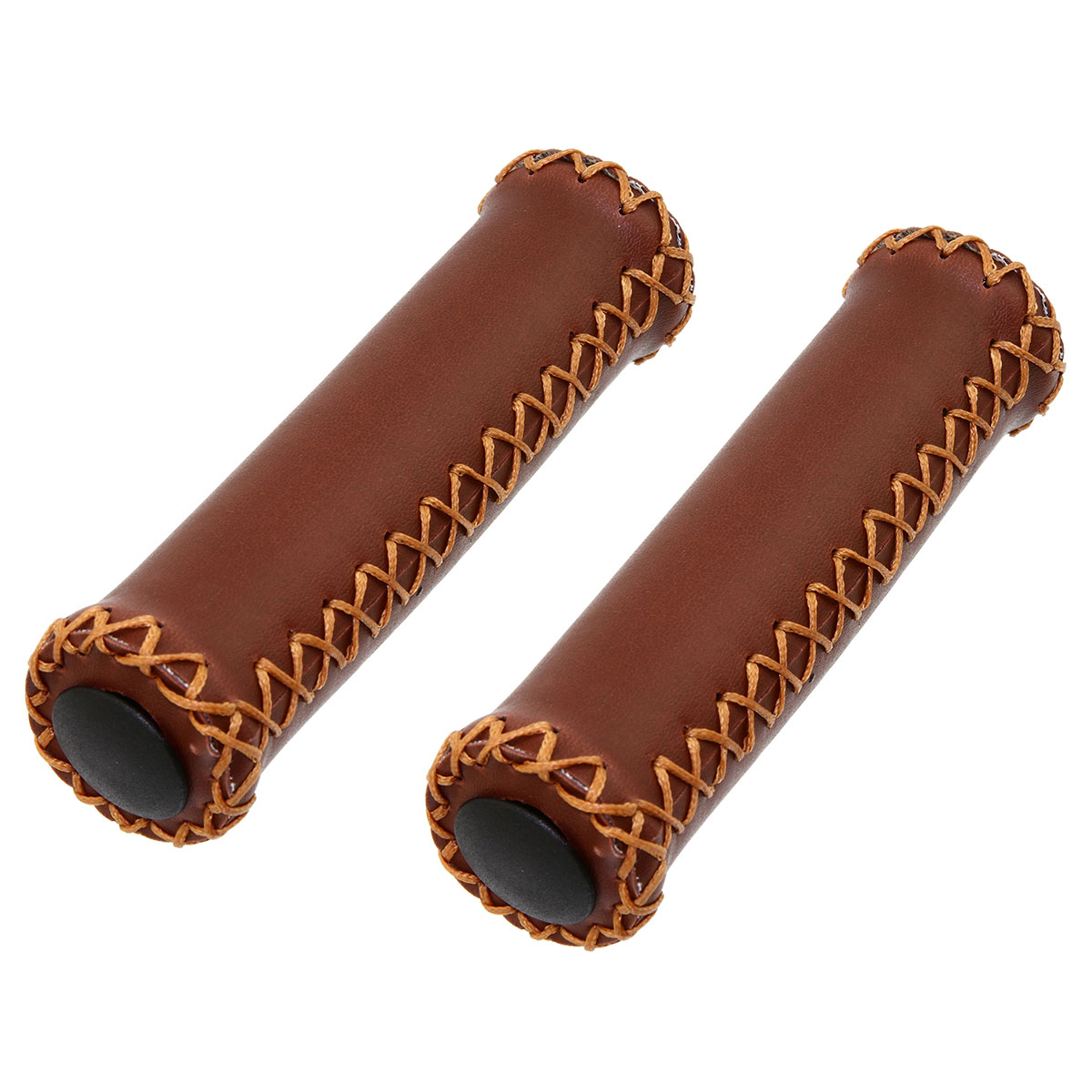 Grips 7/8 long 131mm Artificial Leather Brown