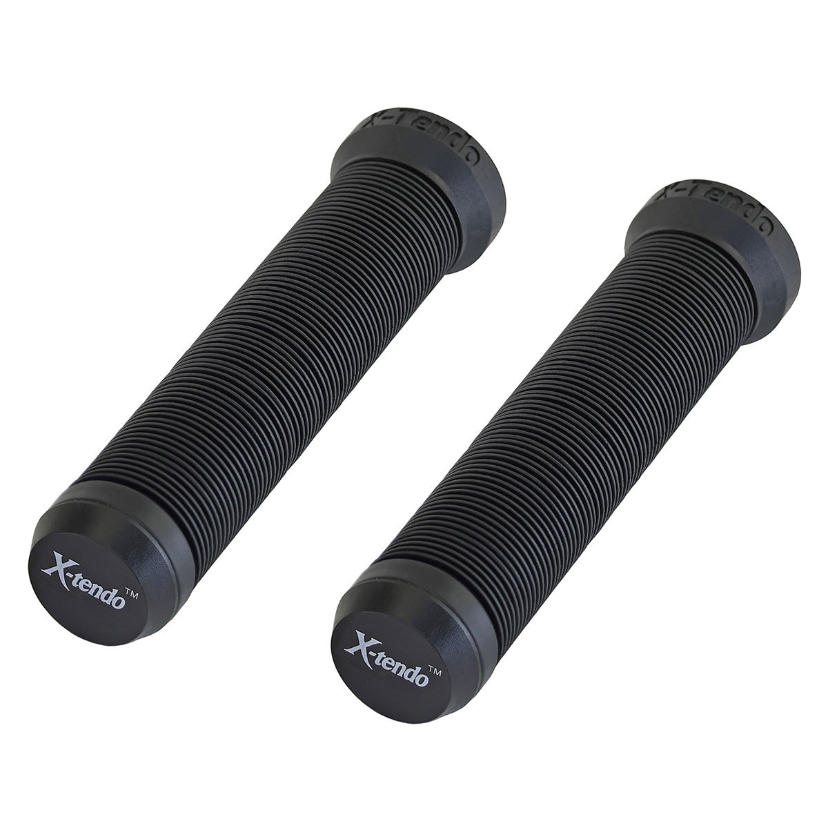 Extended Grips 7/8 long 135mm W/Plug Black.