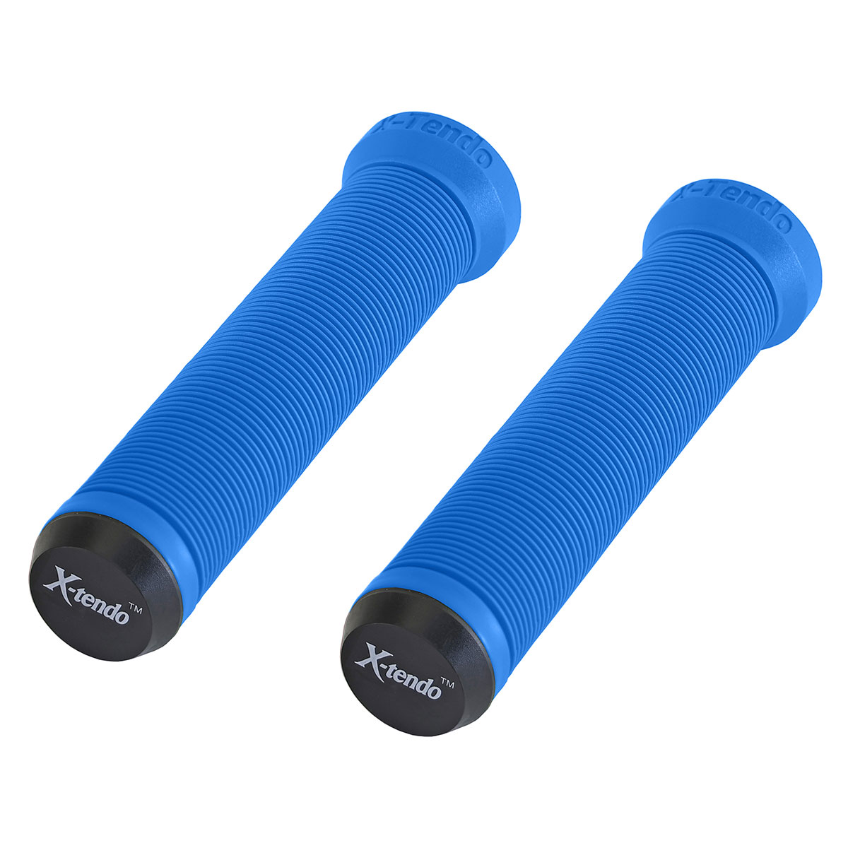 Extended Grips 7/8 long 135mm W/Plug Dark/Blue.