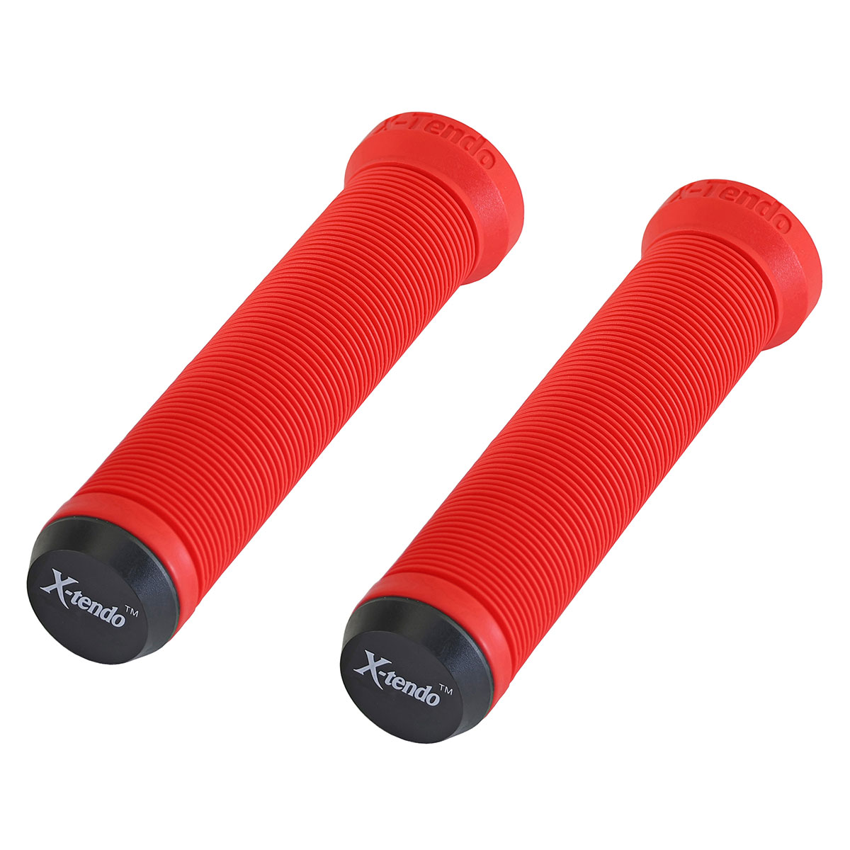 Extended Grips 7/8 long 135mm W/Plug Red.